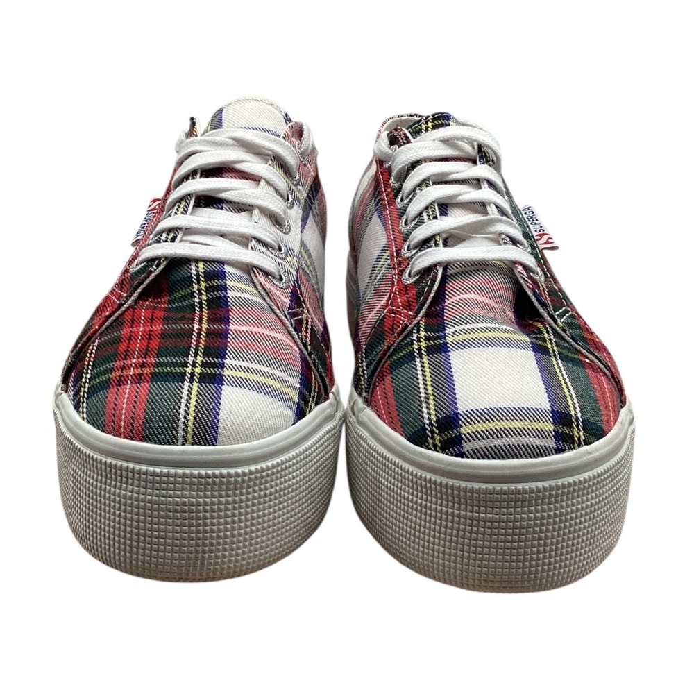 Superga 2790 Platform Sneakers Plaid Tartan Low Top Shoes S111B4W Womens 9.5